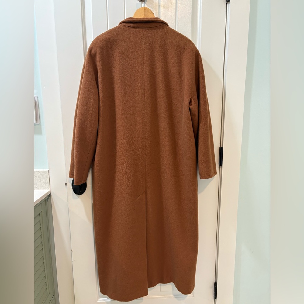Talbots Size 8 Wool Trench Coat Vintage 80s 90s Style Cottagecore Old Money - Picture 5 of 15